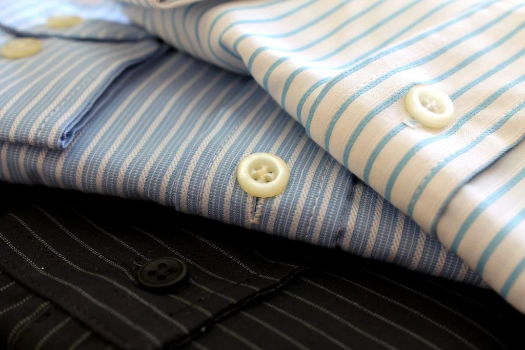 Multiple Men's Dress Shirts On Display